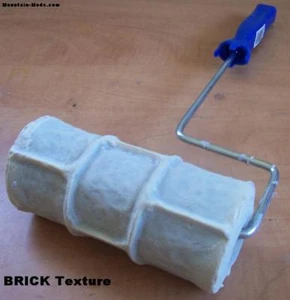 Concrete cement plaster Landscape Curbing Brick texture Imprint Roller Stamp 6" - Picture 1 of 5