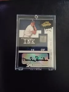 Brooklyn Dodgers Duke Snider Signed & Pants 2005 Donruss Playoff 11/25 Auto - Picture 1 of 5