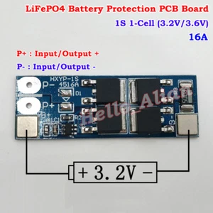1S 16A 3.2V LiFePo4 LiFe LFP 18650 Battery Cell BMS Charger Protection PCB Board - Picture 1 of 7