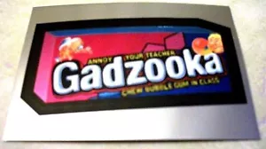 WACKY PACKAGES CHROME SERIE 1 "GADZOOKA" #1 WO SIND SIE JETZT? EINSTECKKARTE - Bild 1 von 1