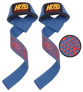 WRIST STRAPS WRAPS FITNESS BODYBUILDING GYM GLOVES EXERCISE CROSSFIT PRO GRIP - Picture 1 of 3