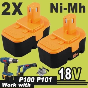 2Pack Replace for Ryobi 18V 18 Volt 3.6Ah NIMH Battery P100 13022 ABP1801 - Picture 1 of 15