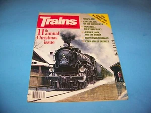 Trains Magazine "The Magazine Of Railroading" Vintage December 1986 - Imagen 1 de 3