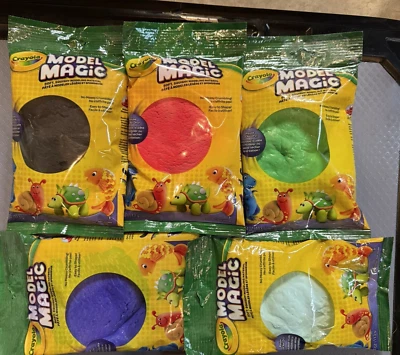 Lot of 6 packs Crayola Model Magic Modeling Clay for Crafts  4 oz New Sealed - Image 1 of 4