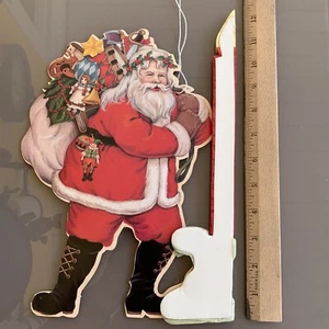 ¿Vintage? Cartón de Navidad Panal Decoración de Papá Noel Sin Pestañas - Imagen 1 de 4