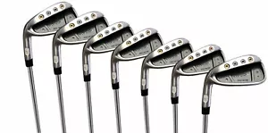 LEFT HANDED New Mens +2" Big Tall Pro Golf Club Iron Set #4-PW Steel R Flex 2WCG - Picture 1 of 11