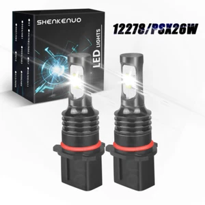 PSX26W LED Fog Light Bulbs For Toyota Highlander 2011-2013 6000K Super White - Foto 1 di 10