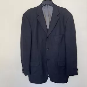 Blazer uomo Banana Republic grigio antracite lana 3 bottoni cappotto sportivo 44R made in Italy - Foto 1 di 11