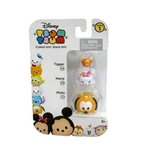 Disney tsum tsum Series 1 Mini Figure 3-Pk Tigger #149 Marie #159 Pluto #112 NEW - Picture 1 of 2