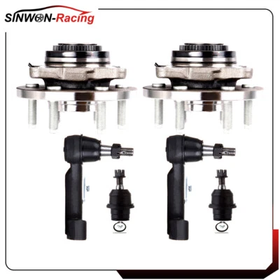 For 2011-2014 Ford F-150 Front Ball Joint Steering Tie Rod End Wheel Bearing Hub - Image 1 of 4