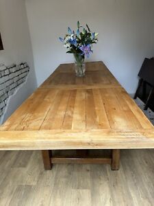 9 Ft Solid Oak Multi York  Extending Fabulous Farmhouse Dining Table Refurnished