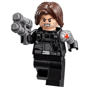 LEGO Marvel Super Heroes - Winter Soldier Minifigure -From #76051 Airport Battle - Picture 1 of 3