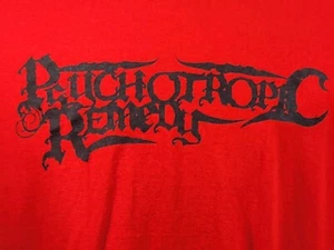Camiseta Psychotropic Remedy Para Hombre 3XL Roja Estampado Gráfico Doble Cara Decoloración - Imagen 1 de 15