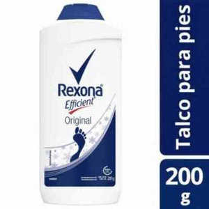 2X REXONA EFFICIENT TALCO PARA PIES 200g/FOOT TALCUM POWDER 2 DE 200g FREE SHIP - Picture 1 of 2