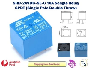 SRD-24VDC-SL-C Relay General Purpose SPDT 10A 24VDC Coil - Picture 1 of 6