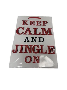 party present gift bag plus mark KEEP CALM AND JINGLE ON - Picture 1 of 2