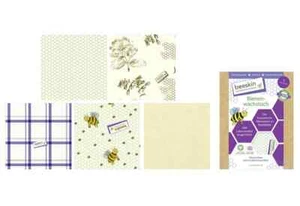 BEESKIN Bienenwachstuch Lebensmittelaufbewahrung Frischhaltefolie Ersatz 17x17cm - Bild 1 von 1