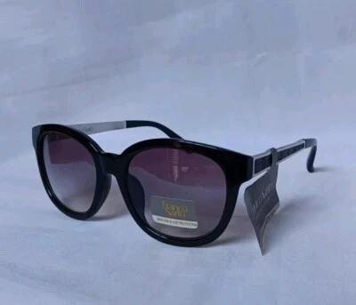 Gafas de sol Franco Sarto 11680 negras de gran tamaño 17□50-140 lentes negras degradadas Foto 1 de 4