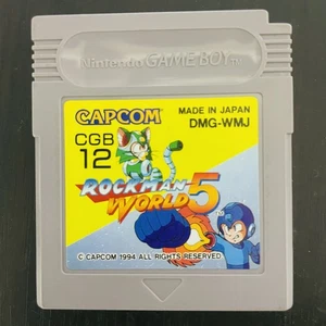 Rockman World 5 Nintendo Game Boy Capcom 1994 Japanese Version DMG-WMJ Megaman - Picture 1 of 24