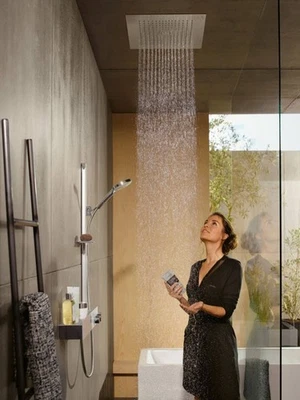 Hansgrohe 26239001 Rainfinity Cabezal de Ducha Cuadrado - Cromo Pulido 2.5 GPM Nuevo Foto 1 de 4