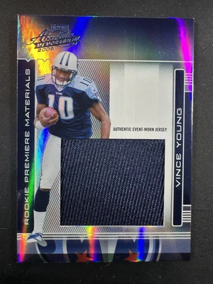 Vince Young 2006 Playoff Rookie Premiere Materials Titans RC #258 48/50 Longhorn - Image 1 of 4