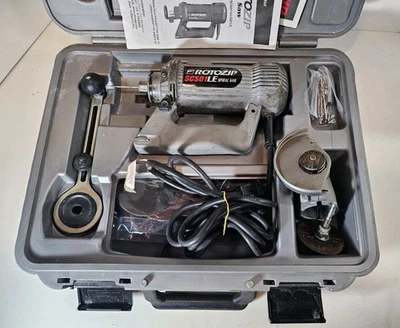 RotoZip SCS01LE Spiral Saw Tool w/ Hard Case & Accessories- for Parts or Repair - Image 1 of 4