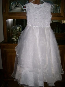 Swea Pea & Lilli Mädchen weißes Blumenmädchen, Kommunionkleid Größe 14 X Plus - Bild 1 von 17