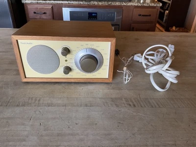 Tivoli Audio Henry Kloss Model One AM/FM Aux Input Walnut Beige, Working, Video - Image 1 of 4