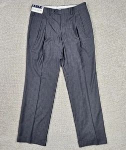 Pantalones Lauren Ralph Lauren Para Hombres 34x30 Calce Clásico Plisados Frontales Elastizados Gris - Imagen 1 de 12