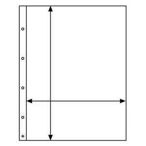 Leuchtturm 317575 Hojas de plástico FOLIO, 1 división, transparente, separado - Picture 1 of 1