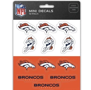 Licenza Ufficiale - NFL Denver Broncos Vinile Mini Decal Pack Made in USA - Foto 1 di 1