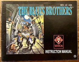 THE BLUES BROTHERS LIBRETTO ISTRUZIONI ORIGINALE NINTENDO NES HQ