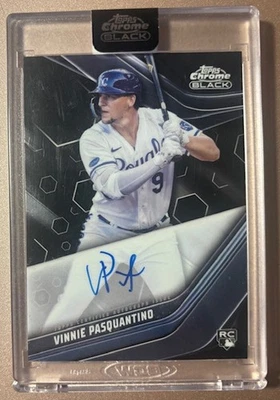 2023 Topps Chrome Black - Autographs Vinnie Pasquantino #CBA-VP (AU, RC) Sealed - Image 1 of 2