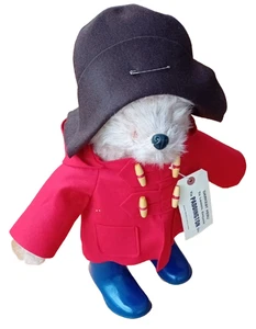PADDINGTON Bear Gabrielle 18" Tall 1970's Blue Dunlop Boots Red Jacket Brown Hat - Picture 1 of 18