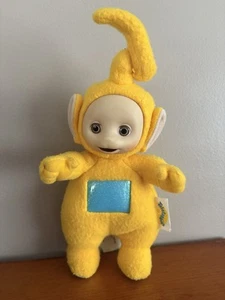 Vintage 1999 Teletubbies Yellow LaLa 7 Inch Tall Plush Playskool - Picture 1 of 4