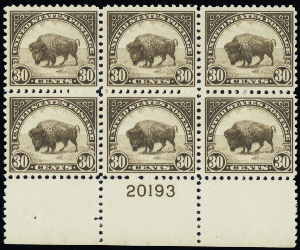 569, Perfeito Estado F-VF VLH 30¢ Placa Bloco De Seis Selos - Stuart Katz - Imagem 1 de 1