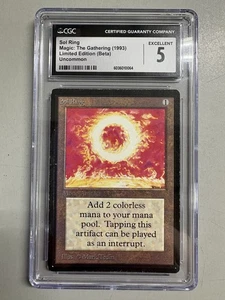 Magic: The Gathering MTG Limited Edition Beta Sol Ring - CGC 5 TOP - Bild 1 von 4
