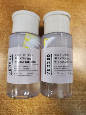 Paquete de 2: leche hidratante todo en uno para mejillas de bebé versadas 4 oz. ea. (0184) E13B Foto 1 de 4