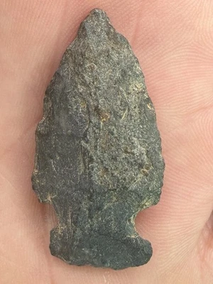 Authentic Pennsylvania Indian Artifact Archaic Side Notch Point Arrowhead - Ohio - Image 1 of 4
