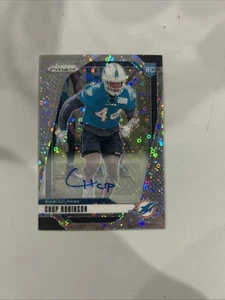 2024 Panini Prizm Chop Robinson Auto RC No Huddle Rookie #319 Dolphins - Picture 1 of 2