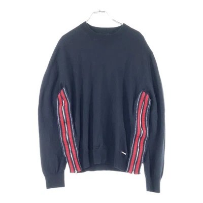 DSQUARED2 DSQUARED 18SS Side Zip Design Crew Neck Wool Knit Sweater Black Used 9 - Image 1 of 4