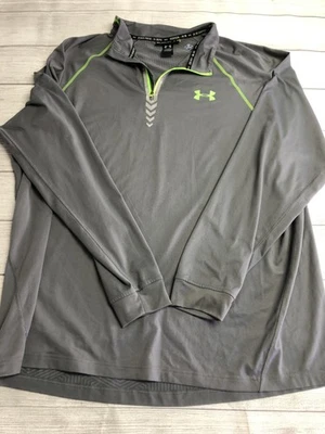 Suéter Under Armour NFL Combine Cuarto Cremallera Para Hombres 3XL Gris Entrenamiento Ajustado Foto 1 de 4