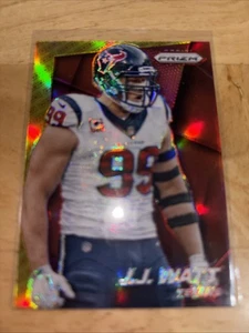 2014 Panini Prizm Red & Yellow Logo Prizm J.J. Watt #188 Houston Texans - Picture 1 of 2