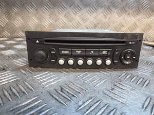PEUGEOT 207 2007 1.4 S 3DR RADIO STEREO CD PLAYER HEAD UNIT 96639628XT - Picture 1 of 3