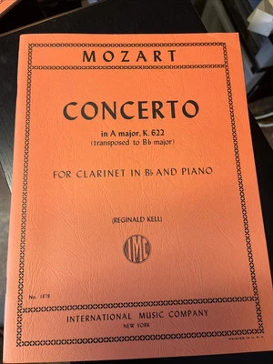 Mozart Concerto in A major K. 622 - For Clarinet and Piano  - Image 1 of 4
