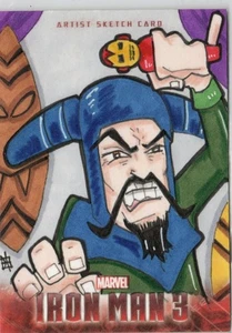 Iron Man 3 2013 Upper Deck Marvel Artist Sketch Card 1/1 Unknown Artist - Picture 1 of 4