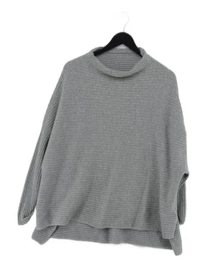 Warm & Co Cashmere Women's Jumper Grey 100% Cashmere Mock Neck Pullover - Image 1 of 4