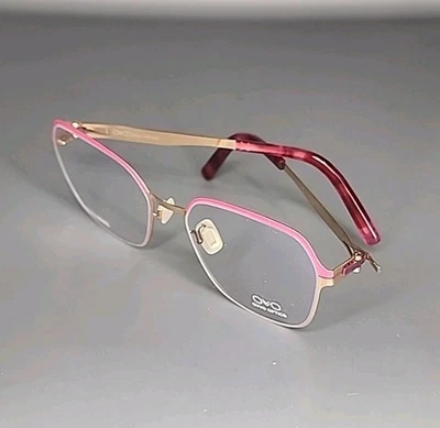 Ovvo 3935 Strawberry / 14k Gold Lightweight Titanium Eyeglass Frame 52/19/135 - Image 1 of 4