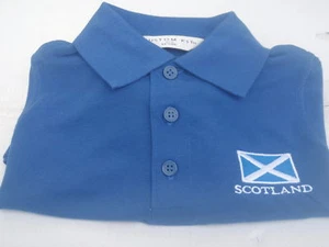 KIDS CHILDS EMBROIDERED POLO SCOTLAND SCOTTISH SCOTS - Picture 1 of 1