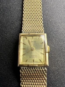 Vintage Ladies Lanco Tank Watch 17 Jewel Manual Wind - Picture 1 of 5